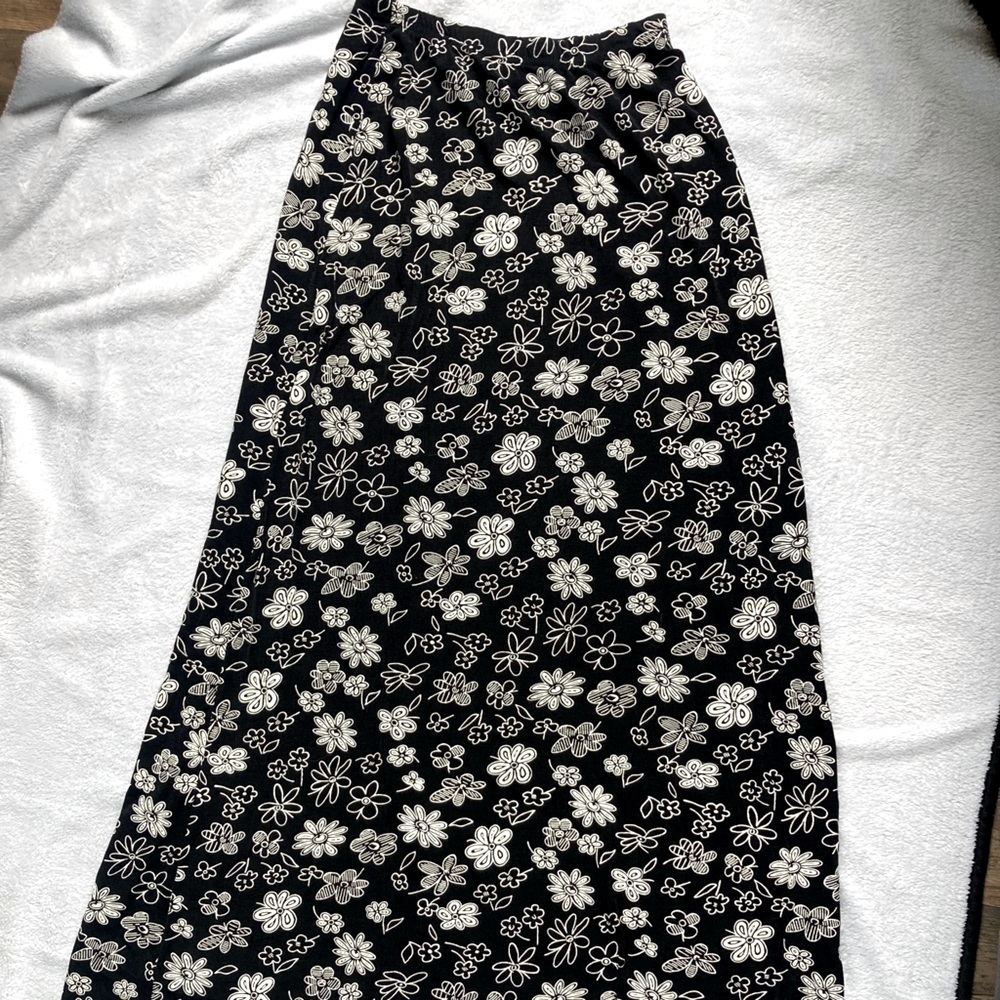 Vintage Floral Maxi Skirt